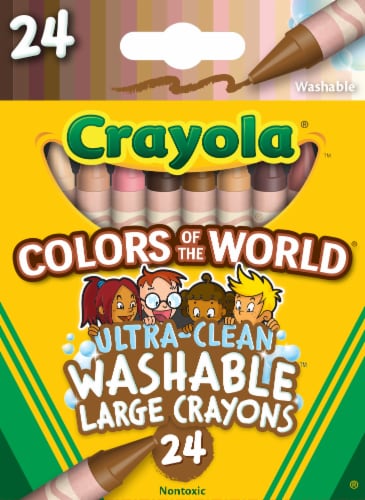 Crayola Large Crayons, Colors of The World, 24 Count