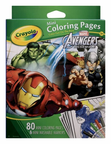 Crayola® Avengers Mini Coloring Pages Perspective: front