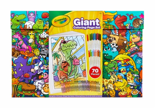 Crayola Giant Coloring Page Set Perspective: front