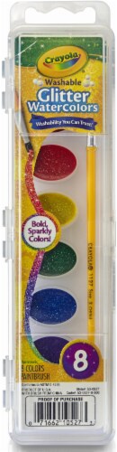 Crayola Washable Glitter Watercolor and Paint Brush Set, 1 ct - Fry's Food  Stores