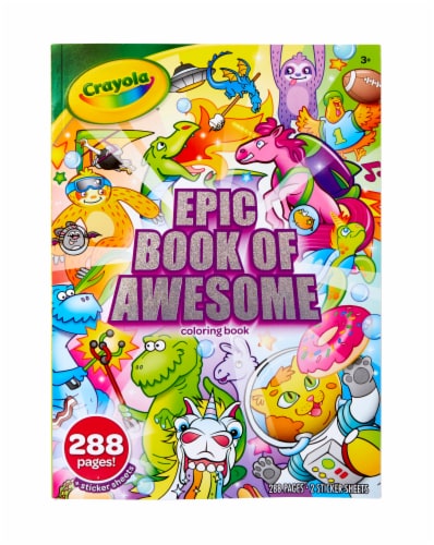 Crayola Epic Book of Awesome Coloring Book Perspective: front