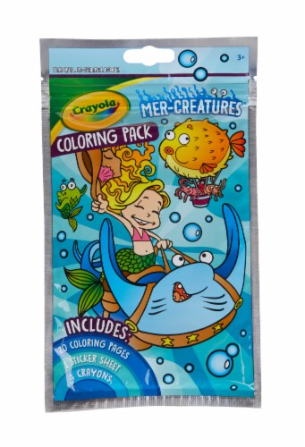 Crayola Mer-Creatures Coloring Pack Perspective: front