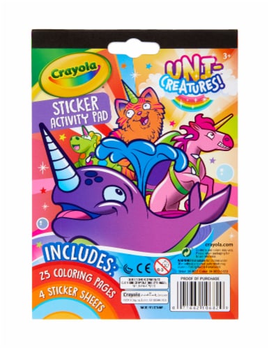 Crayola Uni-Creatures Sticker Activity Pad Perspective: front