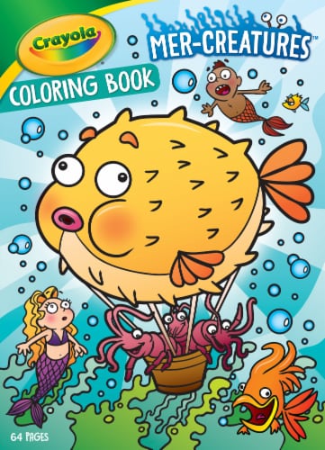 Crayola Mer-Creatures Coloring Book Perspective: front