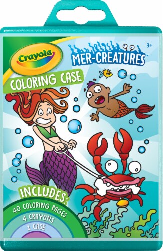 Crayola Mer-Creatures Coloring Case Perspective: front