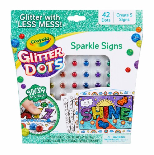 Crayola Glitter Dots Sparkle Signs, 1 ct - Pick 'n Save