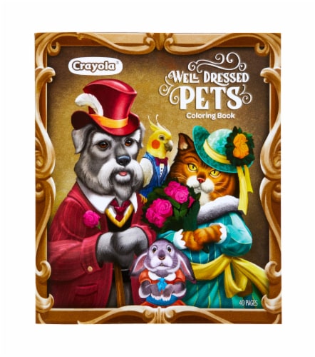 Crayola® Well Dressed Pets Coloring Book Perspective: front