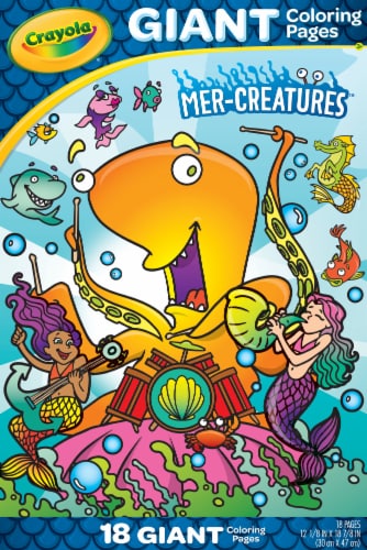 Crayola Mer-Creatures Giant Coloring Pages Perspective: front