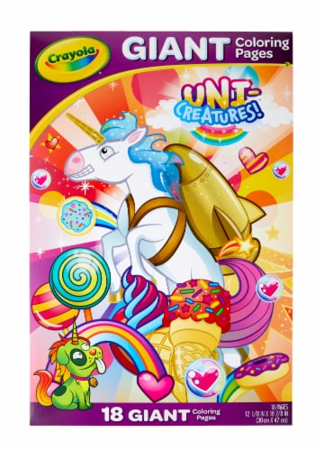 Crayola Uni-Creatures Giant Coloring Pages Perspective: front