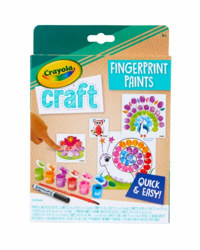 Crayola Craft Fingerprint Paints Perspective: front