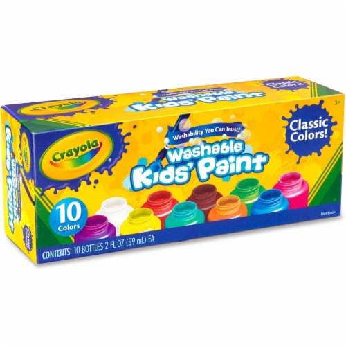 Crayola Washable Paint, Assorted color - 12 count, 16 oz each