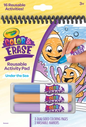 Crayola Color and Erase™ Under the Sea Activity Pad Perspective: front