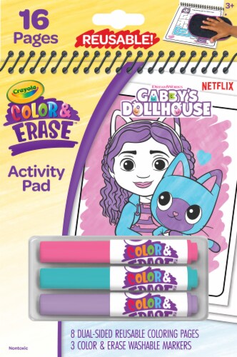 Crayola® Color & Erase™ Gabby's Dollhouse Activity Pad Perspective: front
