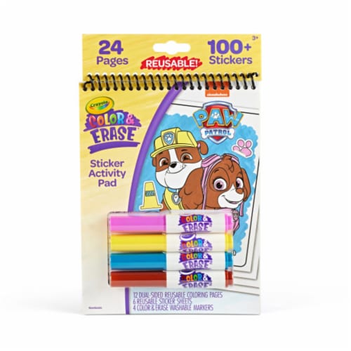 Crayola Paw Patrol Color & Erase Sticker Activity Pad Perspective: front