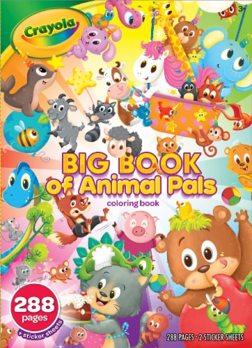 Crayola® Big Book of Animal Pals Color and Sticker Activity Set Perspective: front