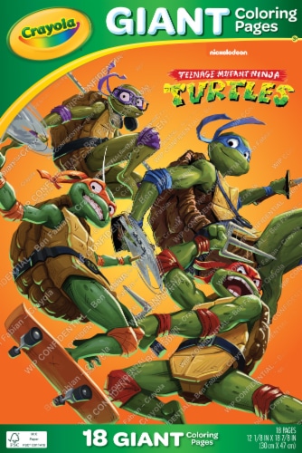 Crayola 18 Sheet Teenage Mutant Ninja Turtles Giant Coloring Book