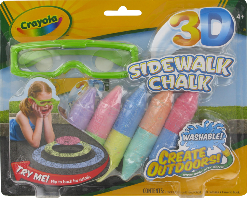 Crayola 3D Sidewalk Chalk Perspective: front
