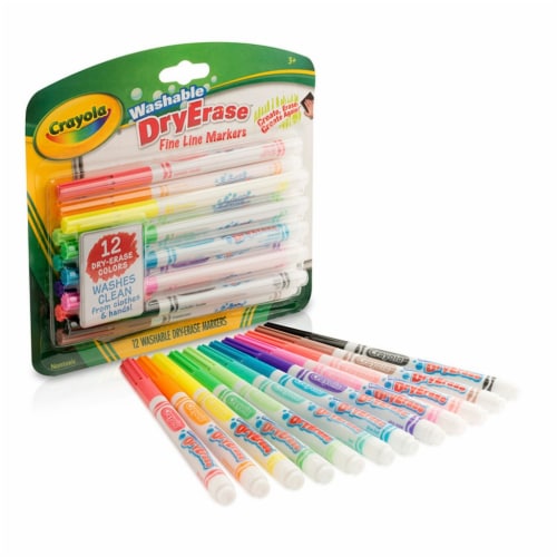 Crayola® Washable Fine Line Dry Erase Markers Perspective: front