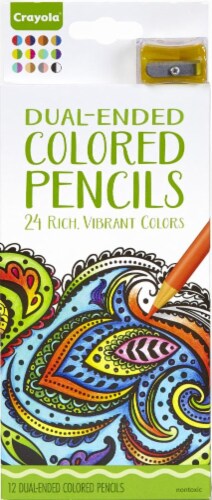 Crayola Dual-Ended Colored Pencils - 24 Piece Perspective: front