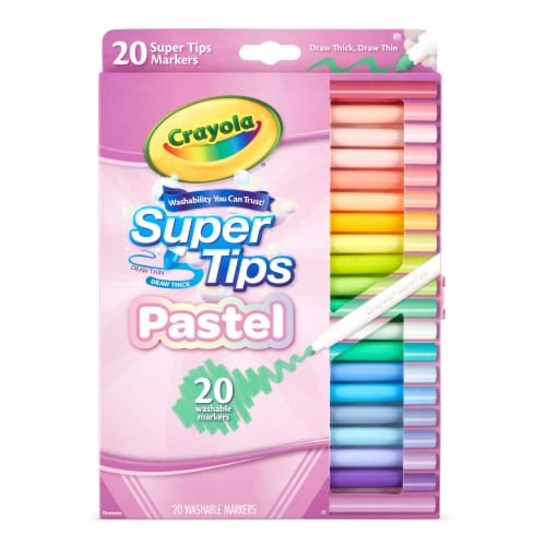Crayola® Super Tips Pastel Markers Perspective: front
