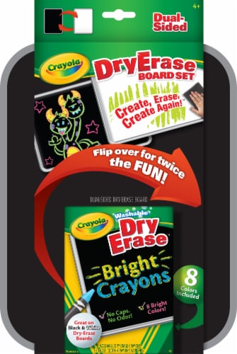 Crayola® Dual-Sided Dry Erase Marker & Board Set, 4 pk - Gerbes Super  Markets