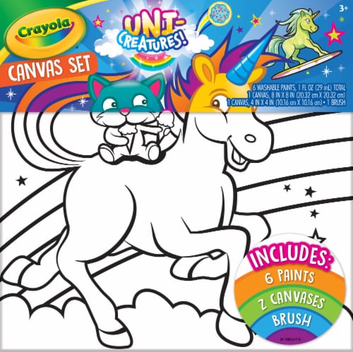 Crayola Uni-Creatures Canvas Set Perspective: front