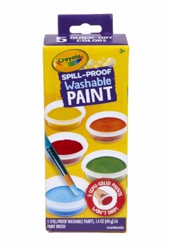 Crayola® Spill-Proof Washable Paint Set Perspective: front