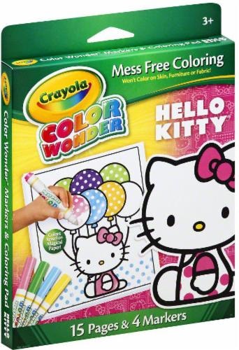 Crayola Color Wonder Hello Kitty Mess-Free Coloring Markers and Pad Perspective: front