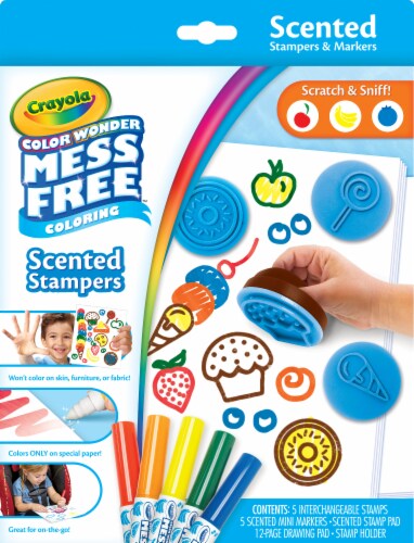 Crayola Color Wonder Scented Stamps & Markers Set Perspective: front