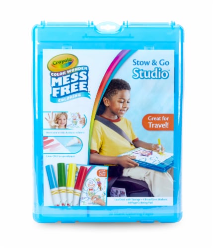 Crayola Color Wonder Mess Free: Stow & Go Studio Travel Kit Perspective: front