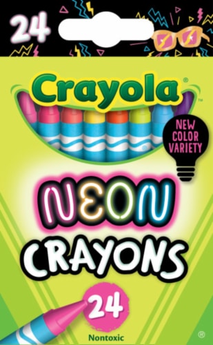 Crayola® Neon Crayons Perspective: front