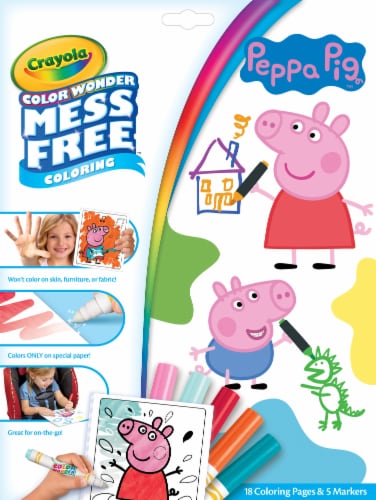 Crayola Color Wonder Peppa Pig™ Coloring Pad and Markers Perspective: front