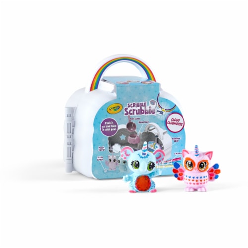 Crayola Scribble Scrubbie Cloud Clubhouse Playset Perspective: front