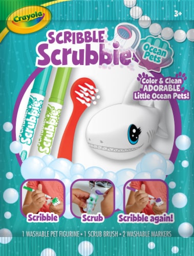 Crayola® Scribble Scrubbie® Ocean Pets Kit Perspective: front