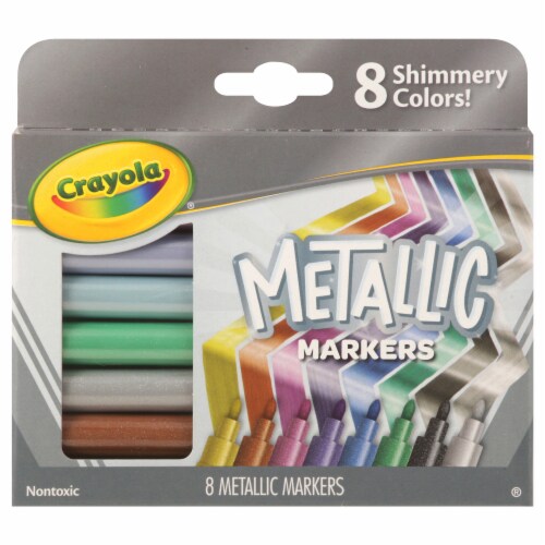 Crayola® Non Toxic Metallic Markers, 8 pk - Gerbes Super Markets