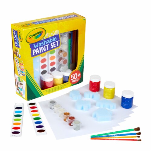  Crayola Washable Kids Paint, 6 Count, Kids At Home Activities,  Painting Supplies, Gift, Assorted : Toys & Games