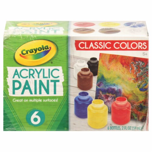 Crayola® Classic Washable Project Paint Set, 6 pk - Kroger