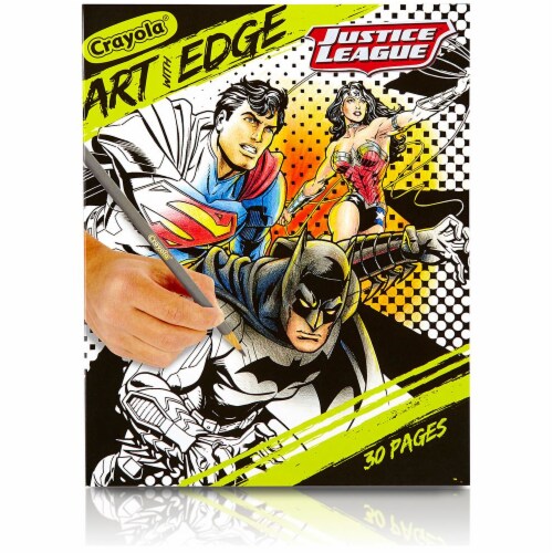 Crayola Art with Edge Justice League Coloring Book Perspective: front