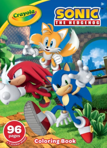 Crayola® Sonic The Hedgehog™ 96 Page Coloring Book Perspective: front