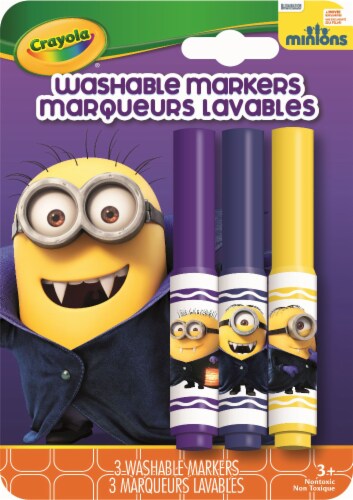 Crayola Minions Batty Washable Markers - 3 Piece Perspective: front