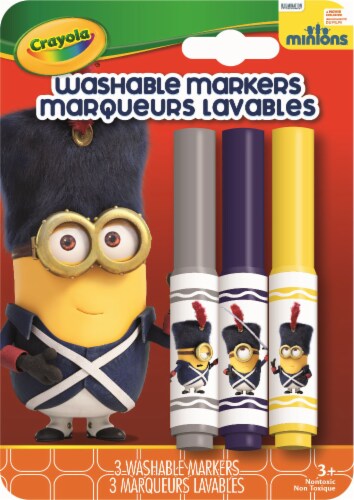 Crayola Pipsqueak Minion Viva Washable Markers - 3 Piece, 3 pc - Foods Co.