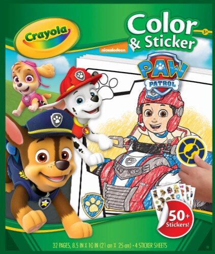 Crayola Nickelodeon PAW Patrol Color and Sticker Activity Book - 8.5 x 10 Inch Perspective: front