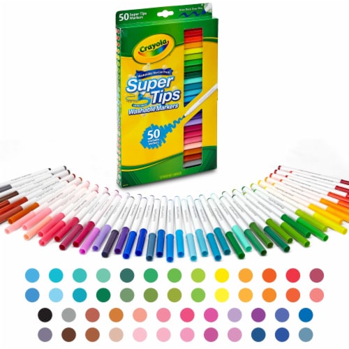 Crayola Super Tips Washable Scented Markers 50 ct Perspective: front