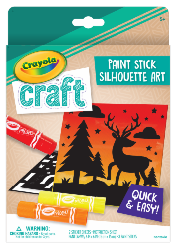 Crayola Craft Paint Stick Silhouette Art Set Perspective: front