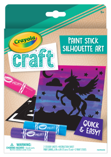 Crayola Craft Paint Stick Silhouette Art Set Perspective: front