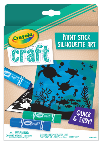 Crayola Craft Paint Stick Silhouette Art Set Perspective: front