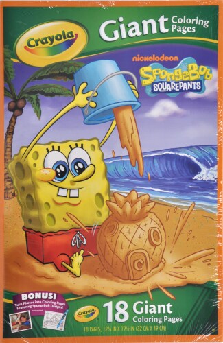 Crayola Nickelodeon SpongeBob SquarePants Giant Coloring Book Perspective: front
