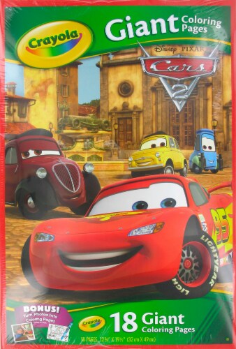 Crayola Disney Cars Giant Coloring Pages - 18 pk Perspective: front