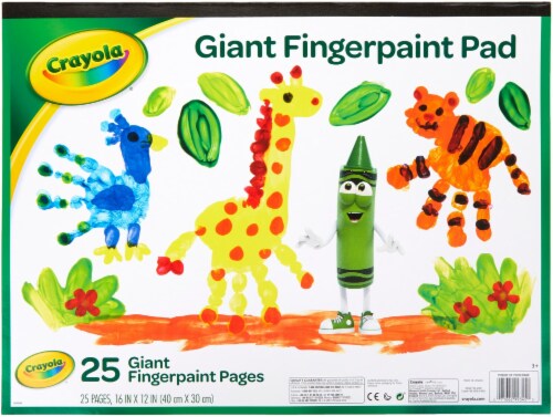 Crayola Giant Fingerpaint Paper Pad Perspective: front
