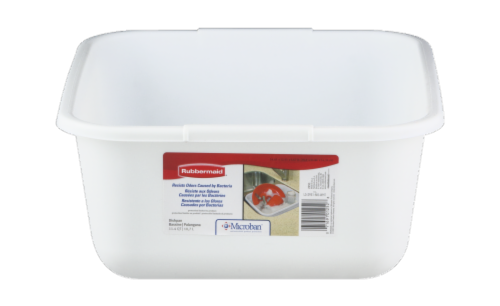 Rubbermaid Microban Dishpan - White Perspective: front